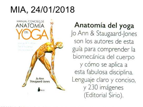 Anatomía del yoga en Mía (Argentina)