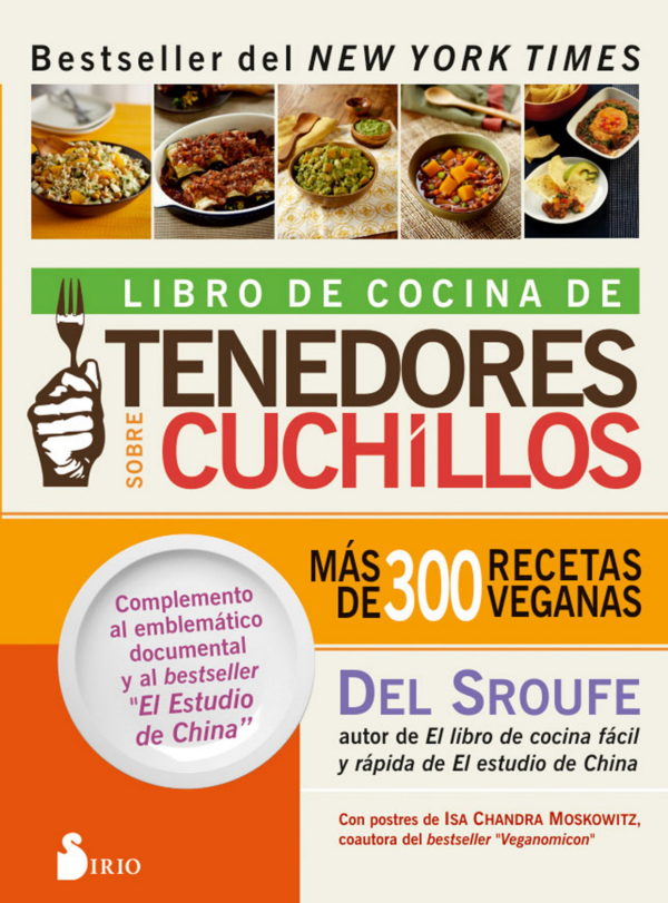 LIBRO DE COCINA DE TENEDORES SOBRE CUCHILLOS