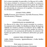 CARTAS DE SECUENCIAS DE YOGA