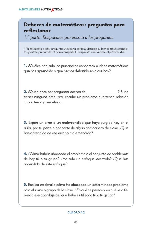 MENTALIDADES MATEMÁTICAS