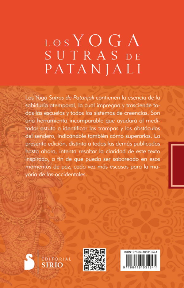 YOGA SUTRAS DE PATANJALI, LOS