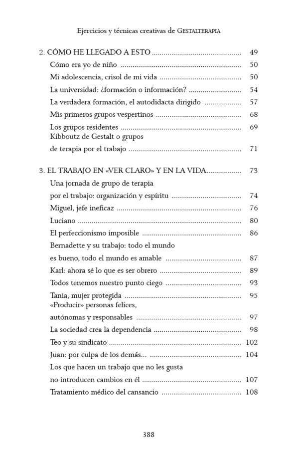EJERCICIOS Y TECNICAS CREATIVAS DE GESTALTERAPIA - Imagen 3