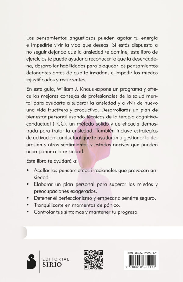 MANUAL COGNITIVO-CONDUCTUAL PARA LA ANSIEDAD - Imagen 4